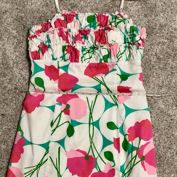 Lilly Pulitzer strapless ruffle shift dress, size 6 - Picture 11 of 12